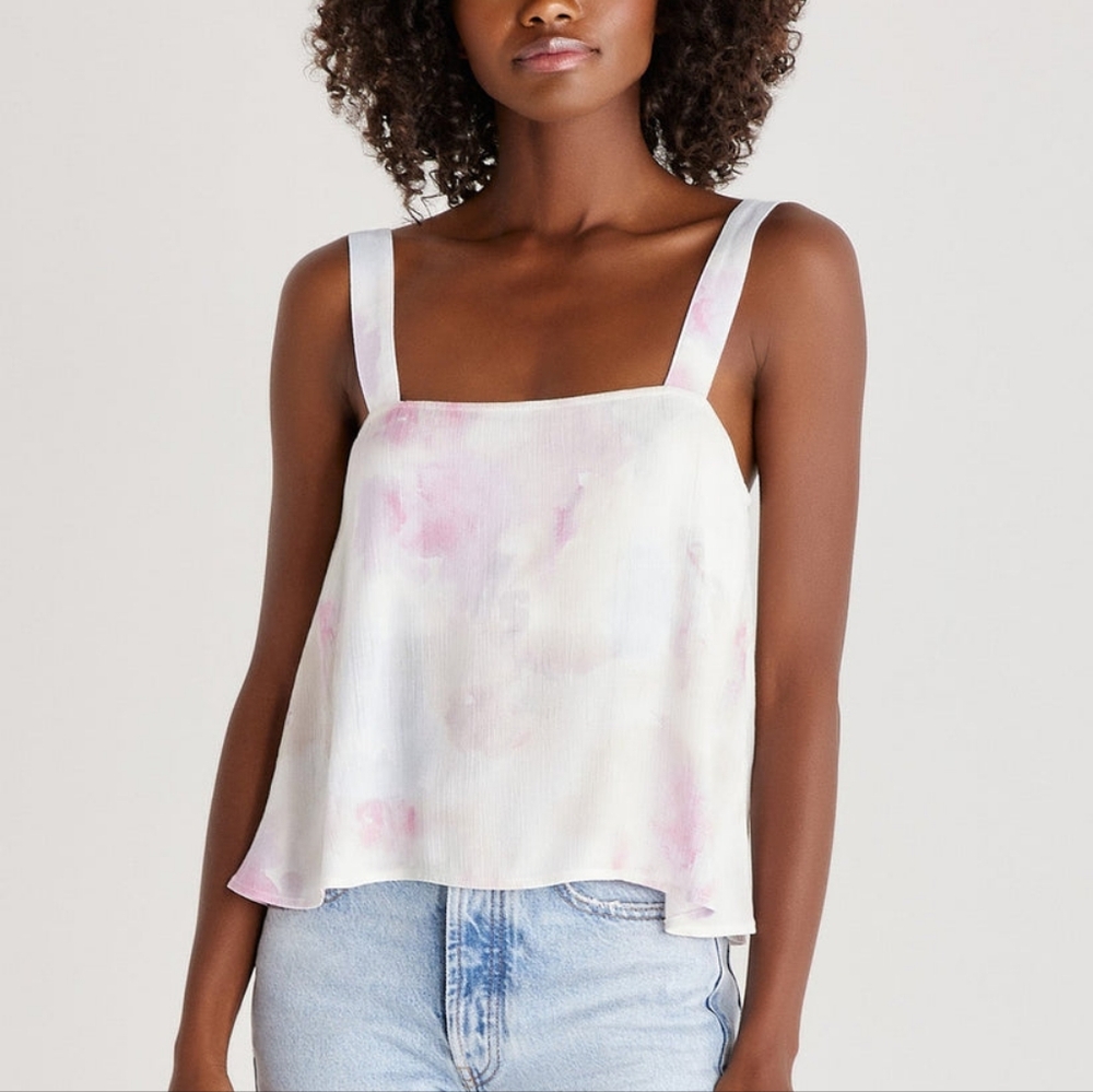 NWT Z Supply Aniston Watercolor Adjustable Tank Top sz L